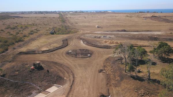 Roundabout being built